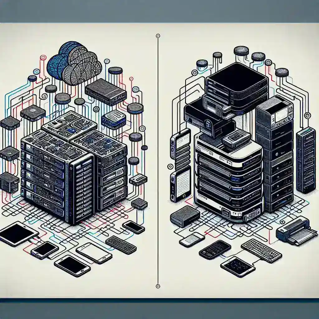 What are the key differences between a device server and a print server?