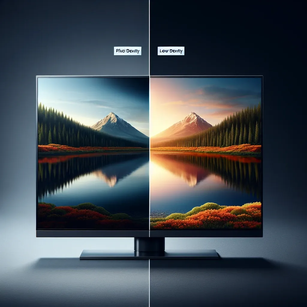 How does pixel density affect plasma monitor quality?