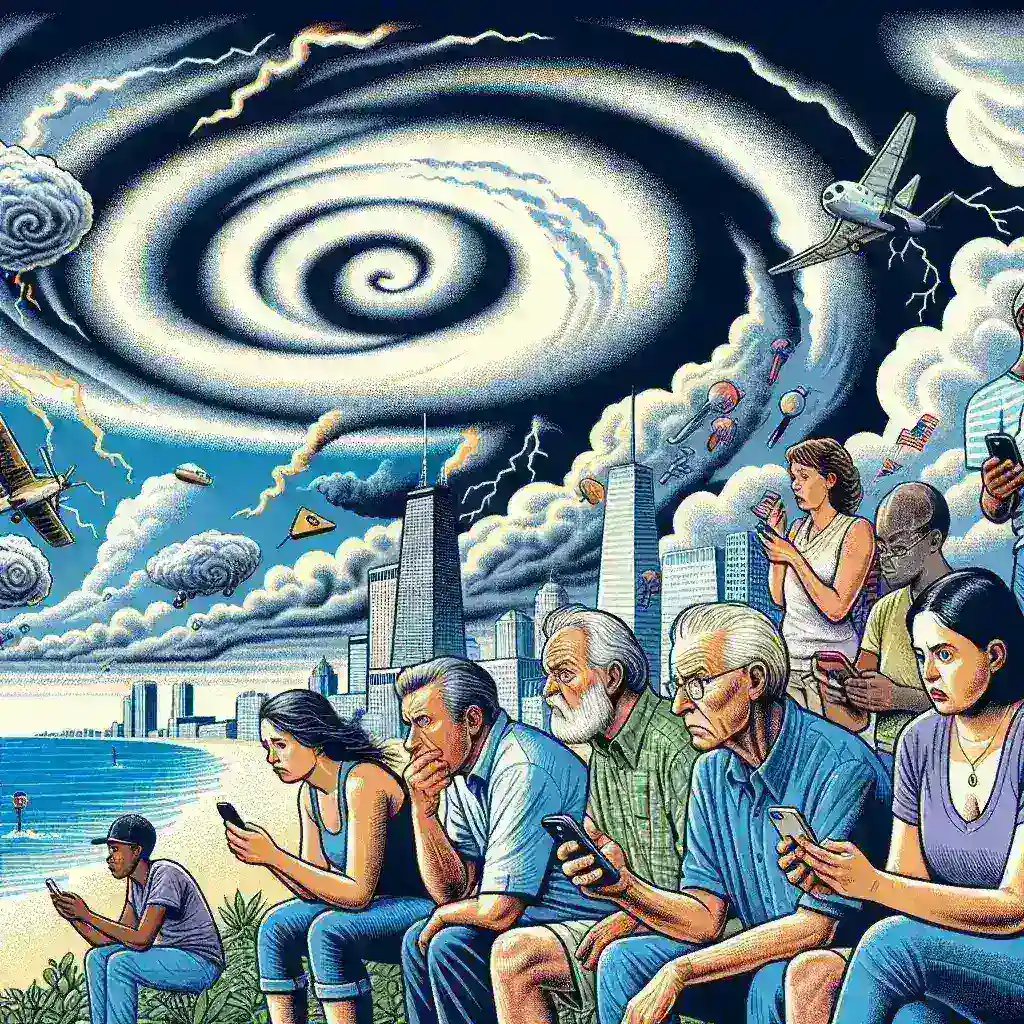 "Screenshot of Google Search interface displaying extreme weather alerts for U.S. coastal regions, highlighting real-time updates and safety information"